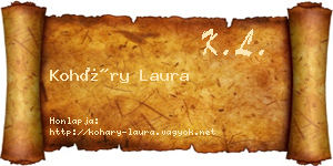 Koháry Laura névjegykártya