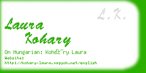 laura kohary business card